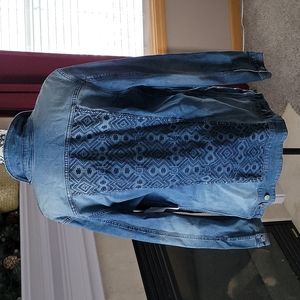 Lularoe Large Jaxon denim jacket